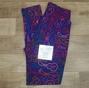 Lularoe Neon Guitar One Size Leggings 🦄🦄